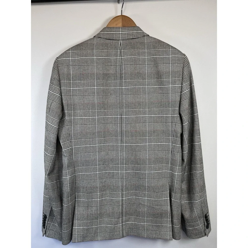 Heart and Dagger Mens Cotton Blend Sport Coat Blazer 38R Gray Double Vented